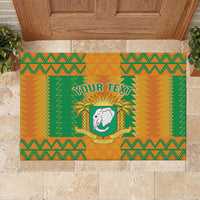 Custom Ivory Coast Football Rubber Doormat Les Elephants 2024 Sporty Style - Wonder Print Shop