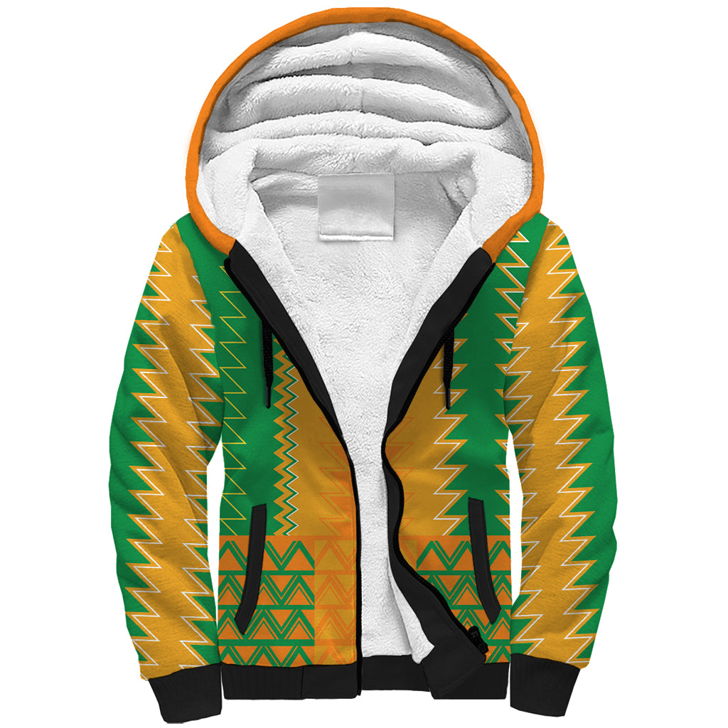 Custom Ivory Coast Football Sherpa Hoodie Les Elephants 2024 Sporty Style - Wonder Print Shop