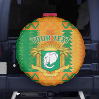 Custom Ivory Coast Football Spare Tire Cover Les Elephants 2024 Sporty Style - Wonder Print Shop