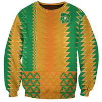 Custom Ivory Coast Football Sweatshirt Les Elephants 2024 Sporty Style - Wonder Print Shop