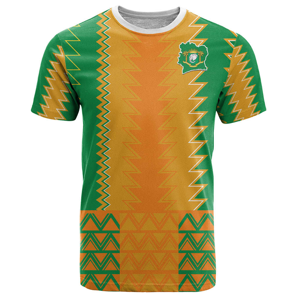 Custom Ivory Coast Football T Shirt Les Elephants 2024 Sporty Style - Wonder Print Shop