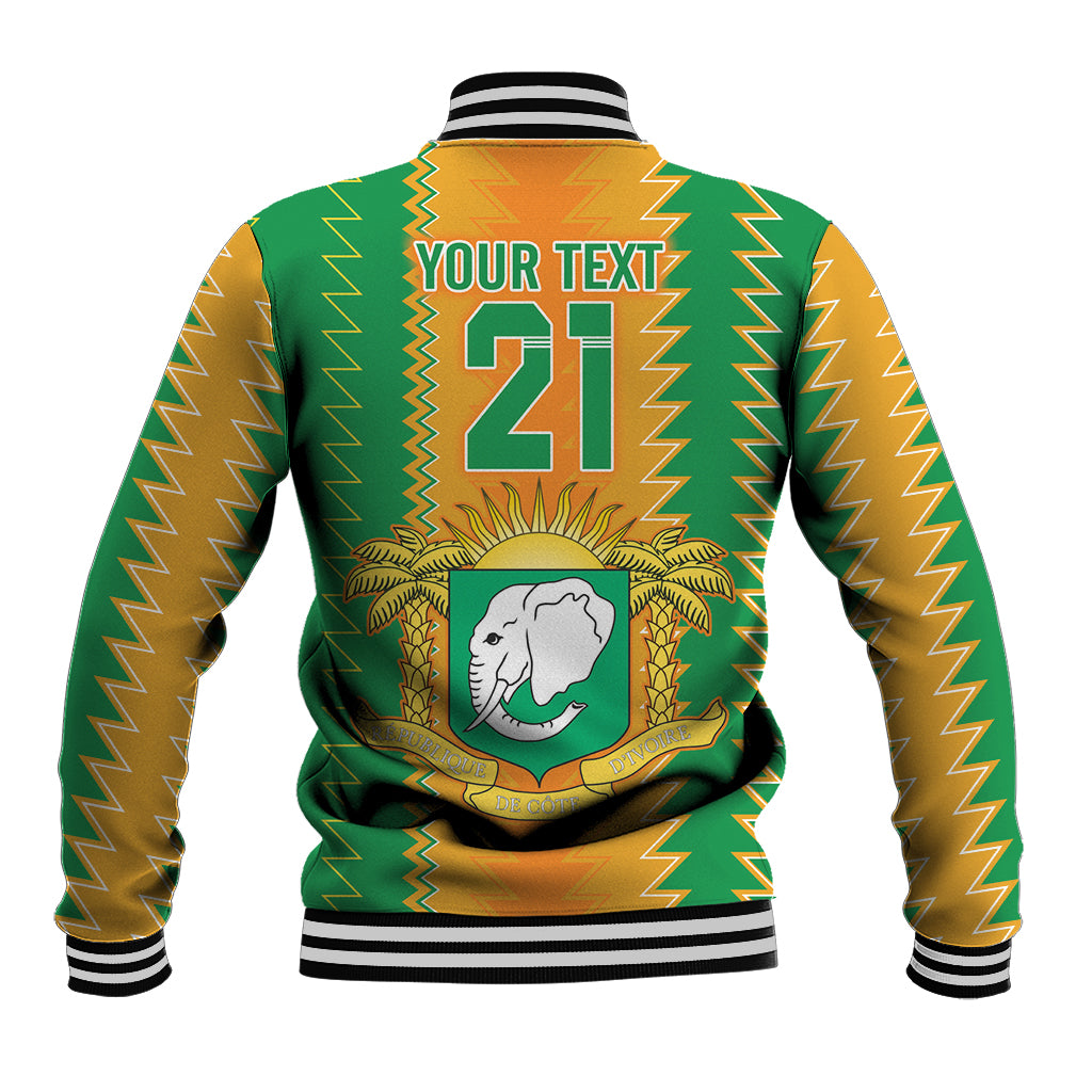 Custom Ivory Coast Football Baseball Jacket The Champions Les Elephants 2024 LT9 - Wonder Print Shop