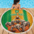 Custom Ivory Coast Football Beach Blanket The Champions Les Elephants 2024 LT9 - Wonder Print Shop