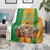 Custom Ivory Coast Football Blanket The Champions Les Elephants 2024