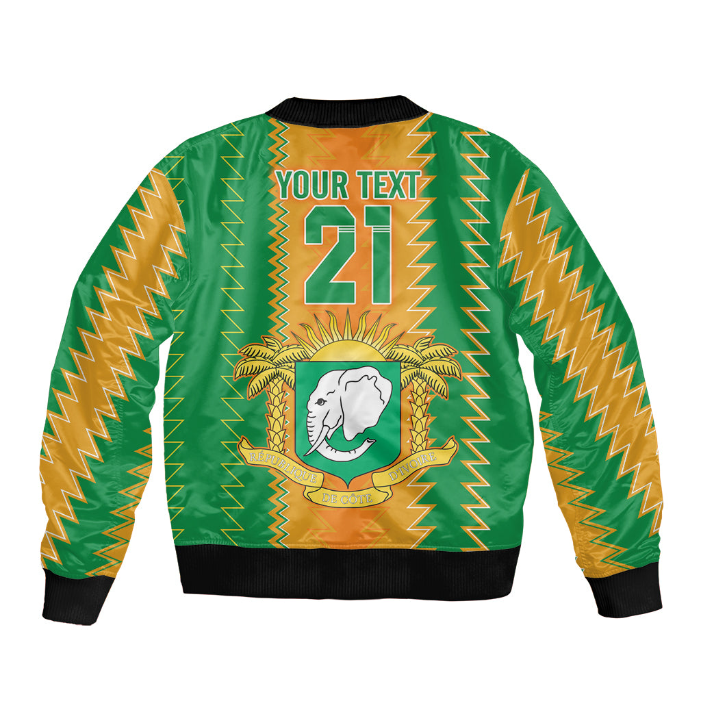 Custom Ivory Coast Football Bomber Jacket The Champions Les Elephants 2024 LT9 - Wonder Print Shop