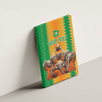 Custom Ivory Coast Football Canvas Wall Art The Champions Les Elephants 2024 LT9 - Wonder Print Shop