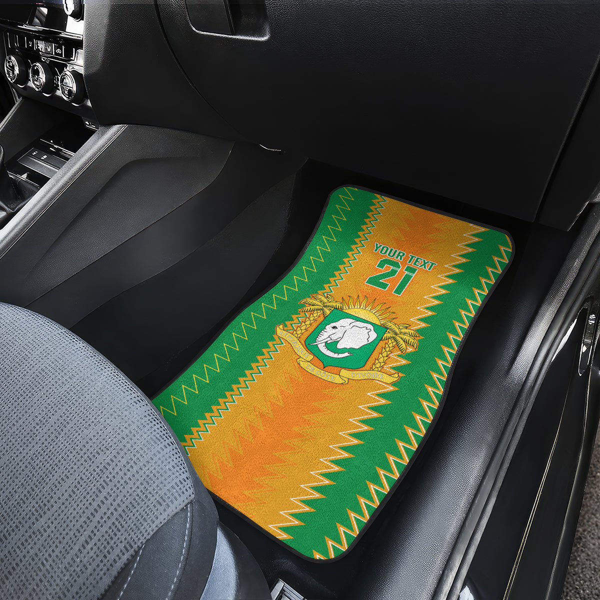 Custom Ivory Coast Football Car Mats The Champions Les Elephants 2024 LT9 - Wonder Print Shop