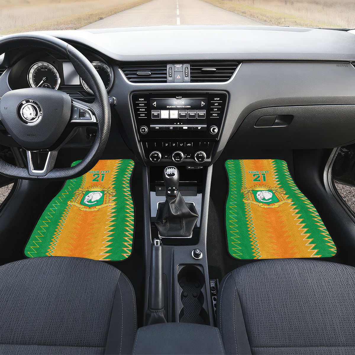 Custom Ivory Coast Football Car Mats The Champions Les Elephants 2024 LT9 - Wonder Print Shop