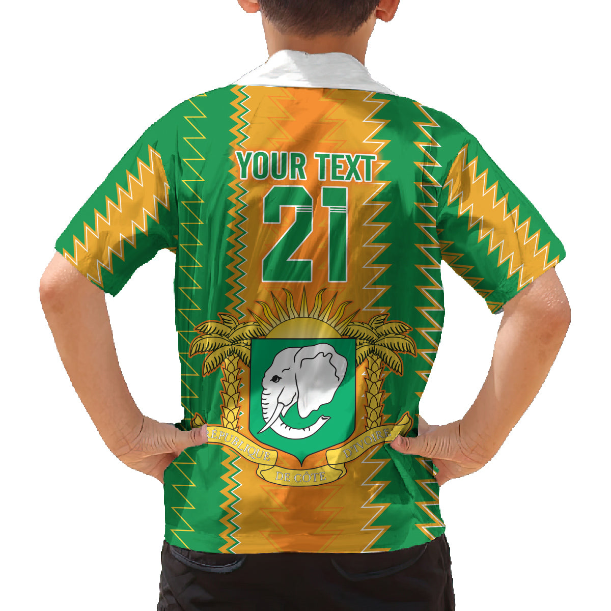 Custom Ivory Coast Football Family Matching Puletasi and Hawaiian Shirt The Champions Les Elephants 2024 - Wonder Print Shop