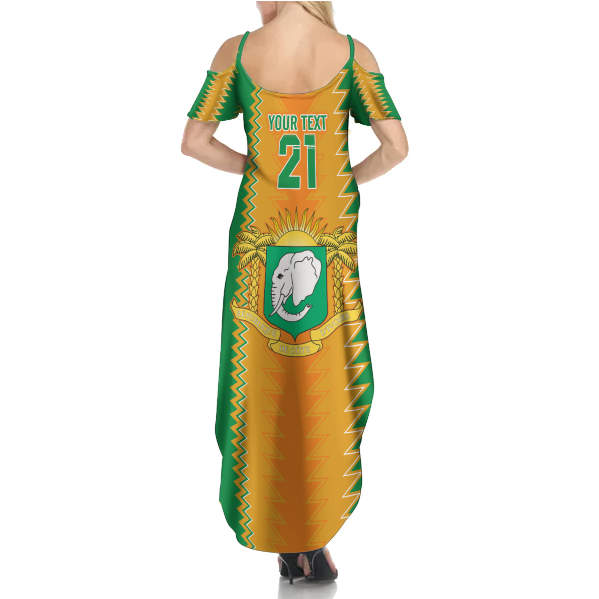 Custom Ivory Coast Football Family Matching Summer Maxi Dress and Hawaiian Shirt The Champions Les Elephants 2024 - Wonder Print Shop