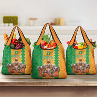 Custom Ivory Coast Football Grocery Bag The Champions Les Elephants