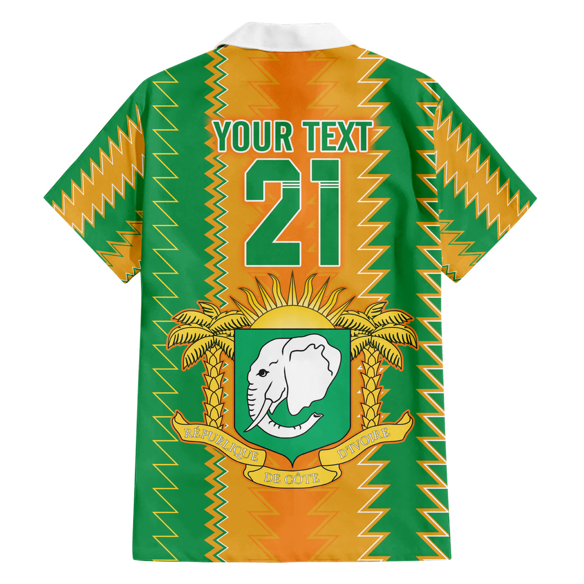Custom Ivory Coast Football Hawaiian Shirt The Champions Les Elephants 2024 - Wonder Print Shop