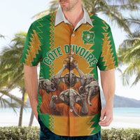 Custom Ivory Coast Football Hawaiian Shirt The Champions Les Elephants 2024 - Wonder Print Shop