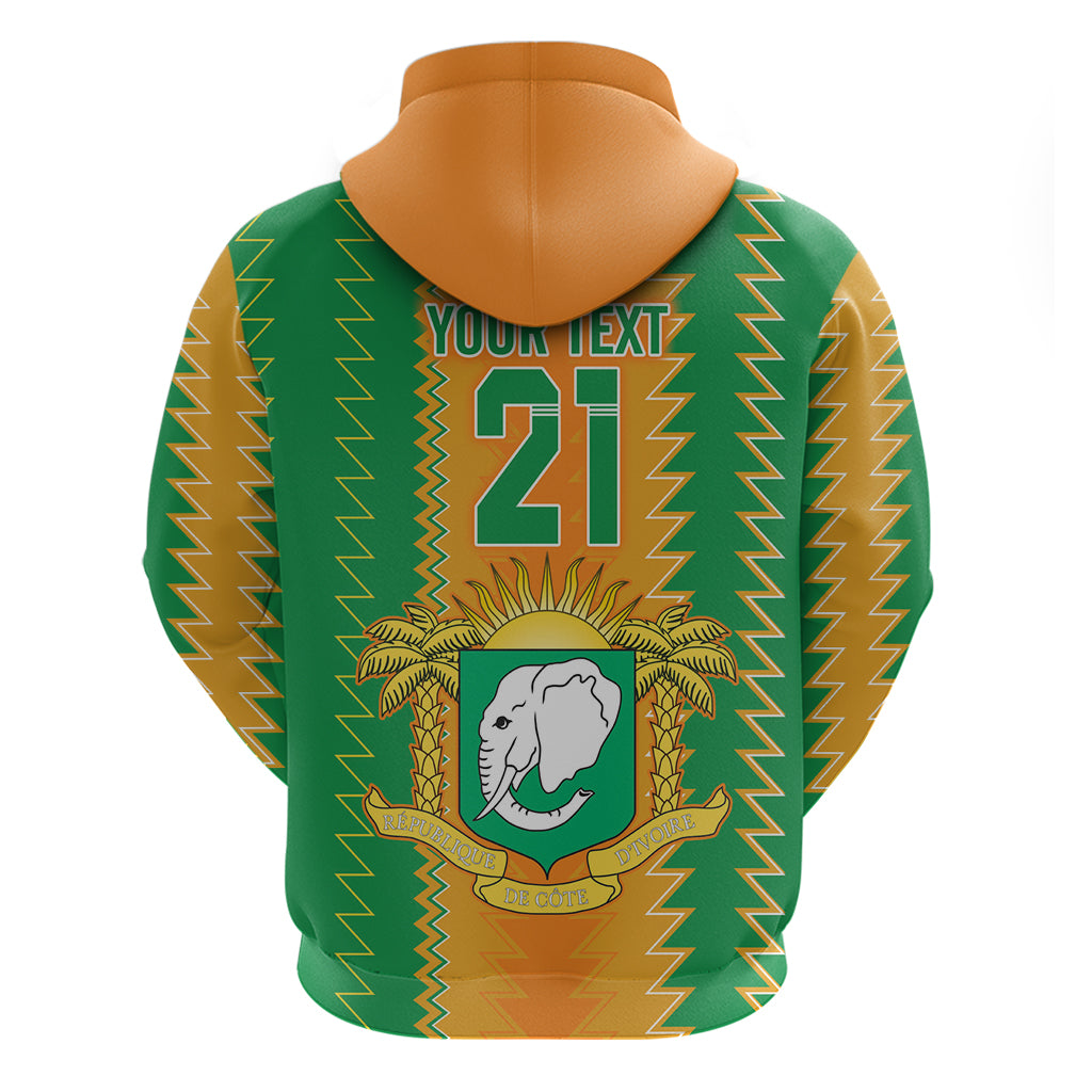 Custom Ivory Coast Football Hoodie The Champions Les Elephants 2024 - Wonder Print Shop