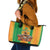 Custom Ivory Coast Football Leather Tote Bag The Champions Les Elephants 2024 - Wonder Print Shop