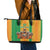 Custom Ivory Coast Football Leather Tote Bag The Champions Les Elephants 2024 - Wonder Print Shop