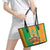 Custom Ivory Coast Football Leather Tote Bag The Champions Les Elephants 2024 - Wonder Print Shop