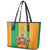 Custom Ivory Coast Football Leather Tote Bag The Champions Les Elephants 2024 - Wonder Print Shop
