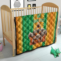 Custom Ivory Coast Football Quilt The Champions Les Elephants 2024 - Wonder Print Shop