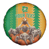Custom Ivory Coast Football Spare Tire Cover The Champions Les Elephants 2024 - Wonder Print Shop