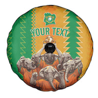 Custom Ivory Coast Football Spare Tire Cover The Champions Les Elephants 2024 - Wonder Print Shop