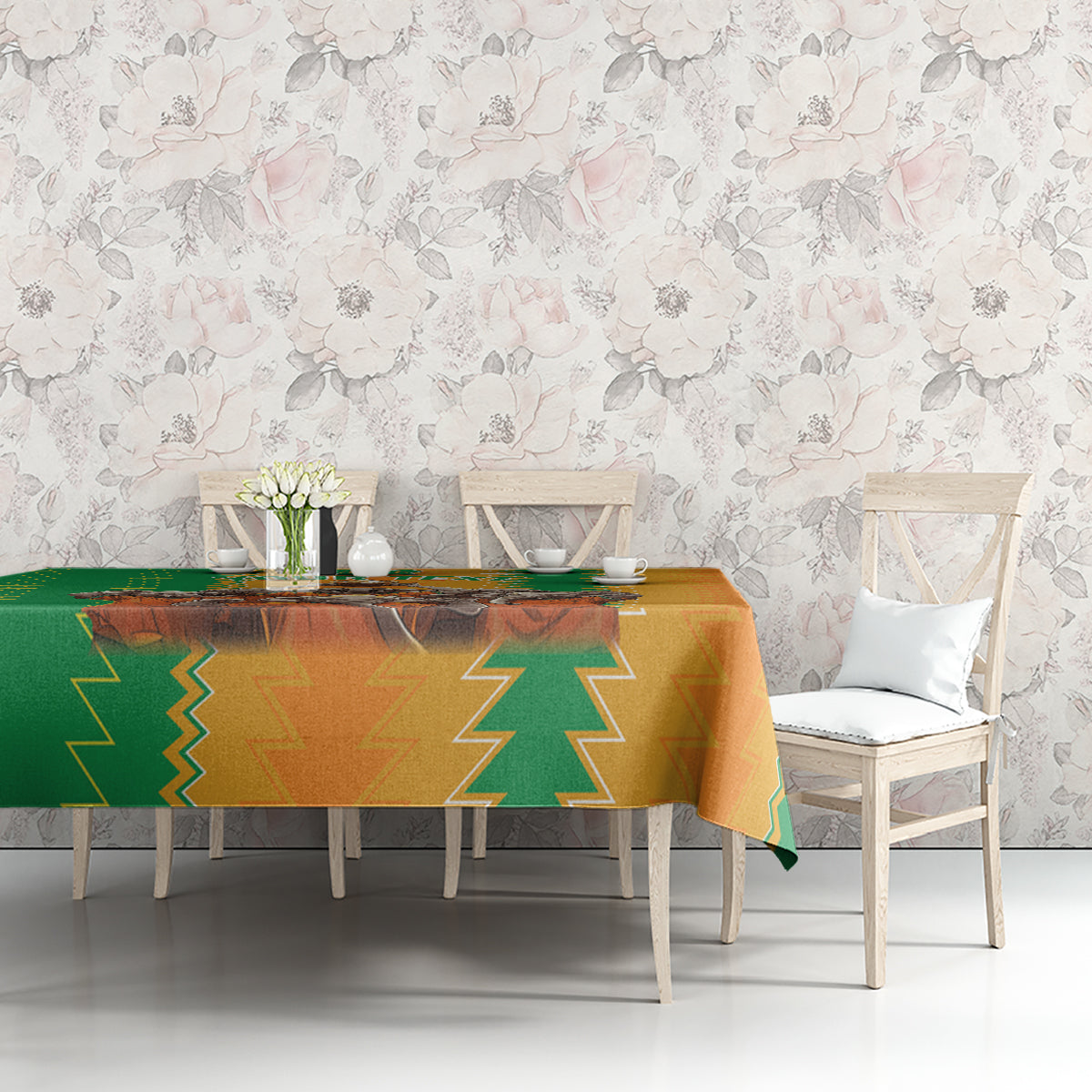 Custom Ivory Coast Football Tablecloth The Champions Les Elephants 2024 - Wonder Print Shop