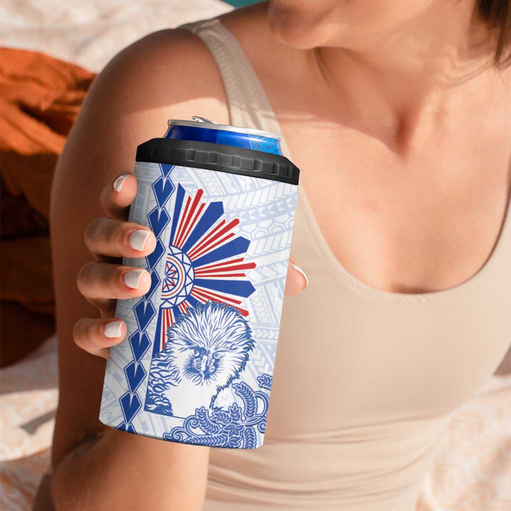 Philippines Barong 4 in 1 Can Cooler Tumbler Sun of Philippinas With Eagles LT9 - Wonder Print Shop