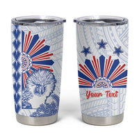 Philippines Barong Tumbler Cup Sun of Philippinas With Eagles - Wonder Print Shop