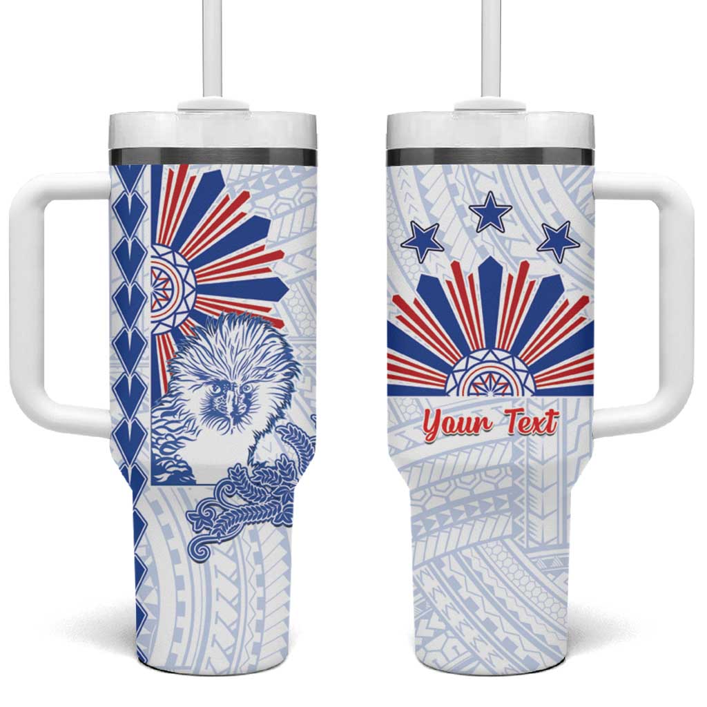Philippines Barong Tumbler With Handle Sun of Philippinas With Eagles - Wonder Print Shop