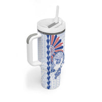 Philippines Barong Tumbler With Handle Sun of Philippinas With Eagles - Wonder Print Shop