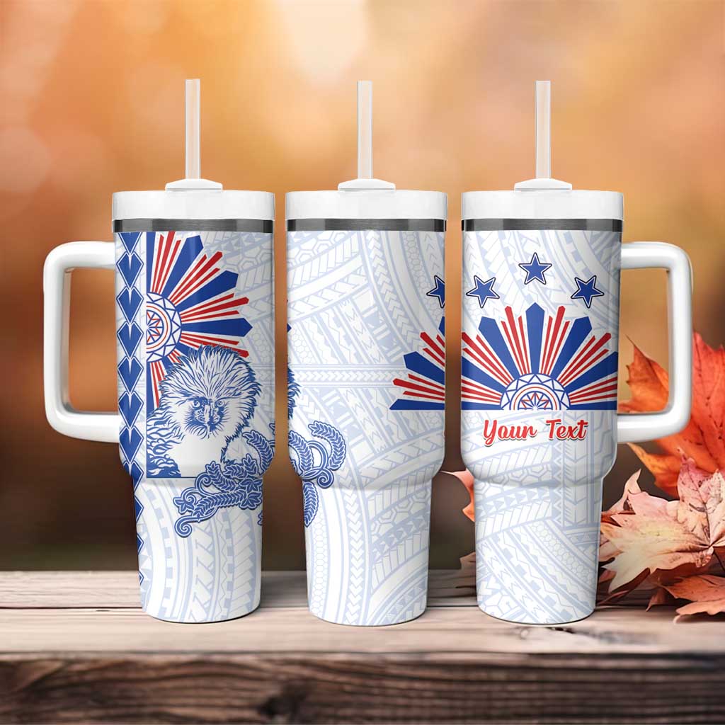 Philippines Barong Tumbler With Handle Sun of Philippinas With Eagles - Wonder Print Shop