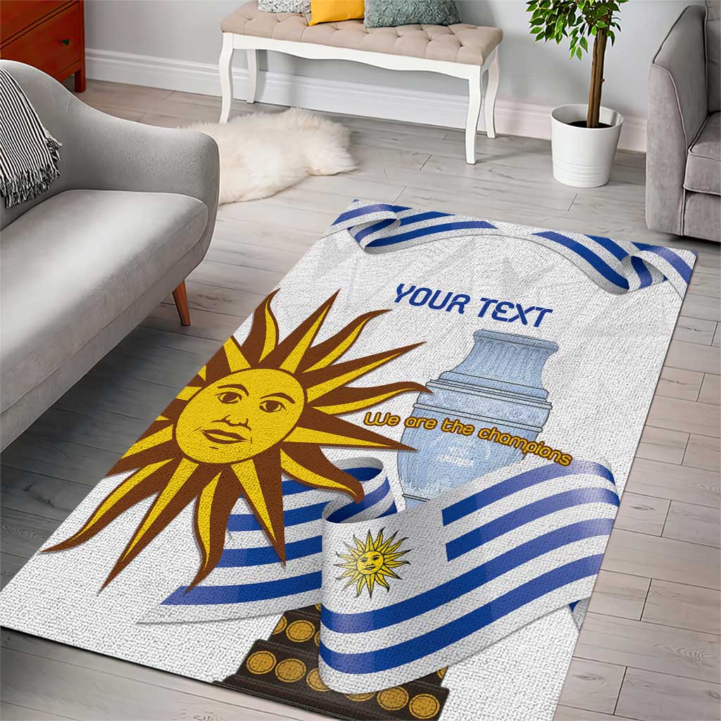 Custom Uruguay La Celeste Football Champions Area Rug Glory To The Sky Blue LT9 - Wonder Print Shop