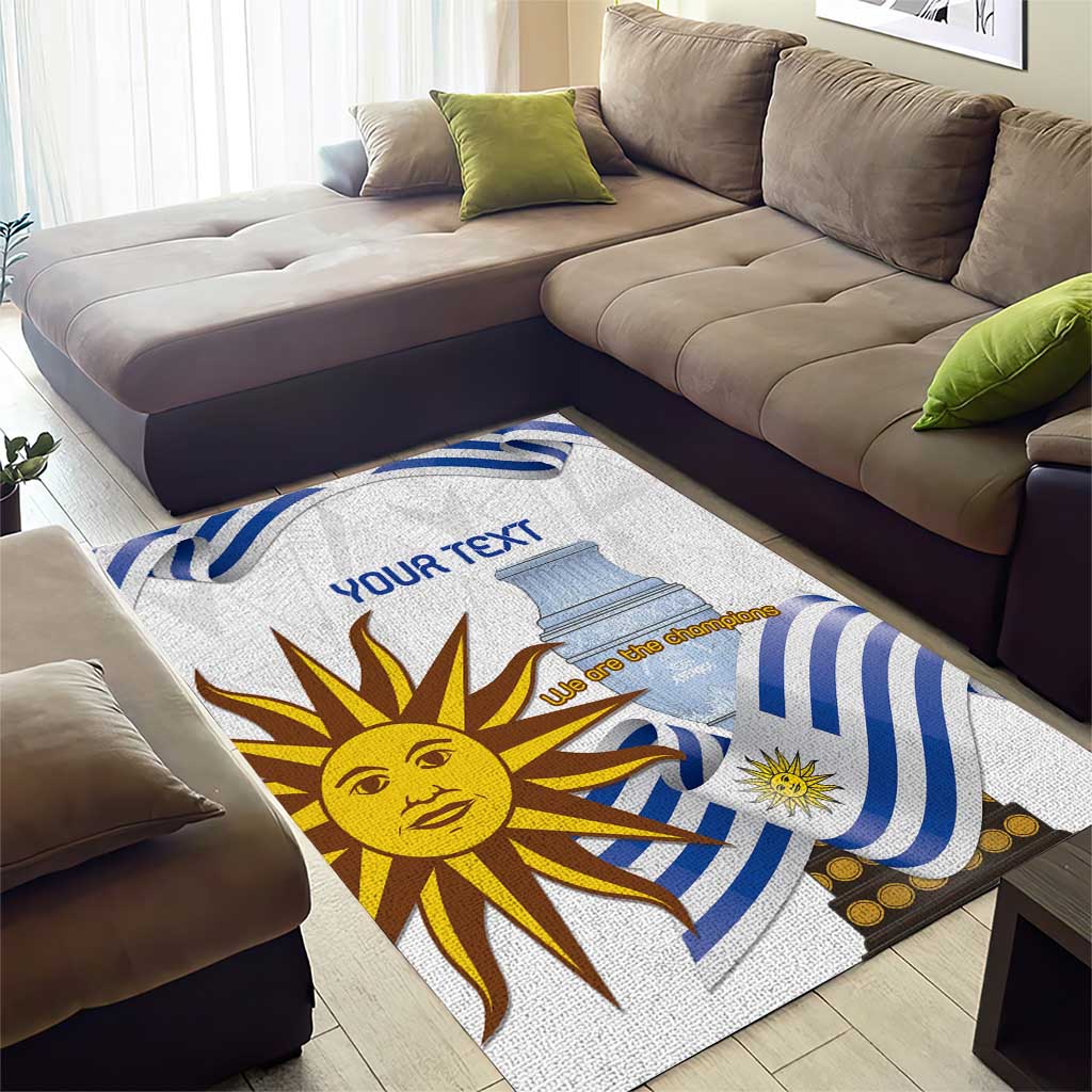 Custom Uruguay La Celeste Football Champions Area Rug Glory To The Sky Blue LT9 - Wonder Print Shop