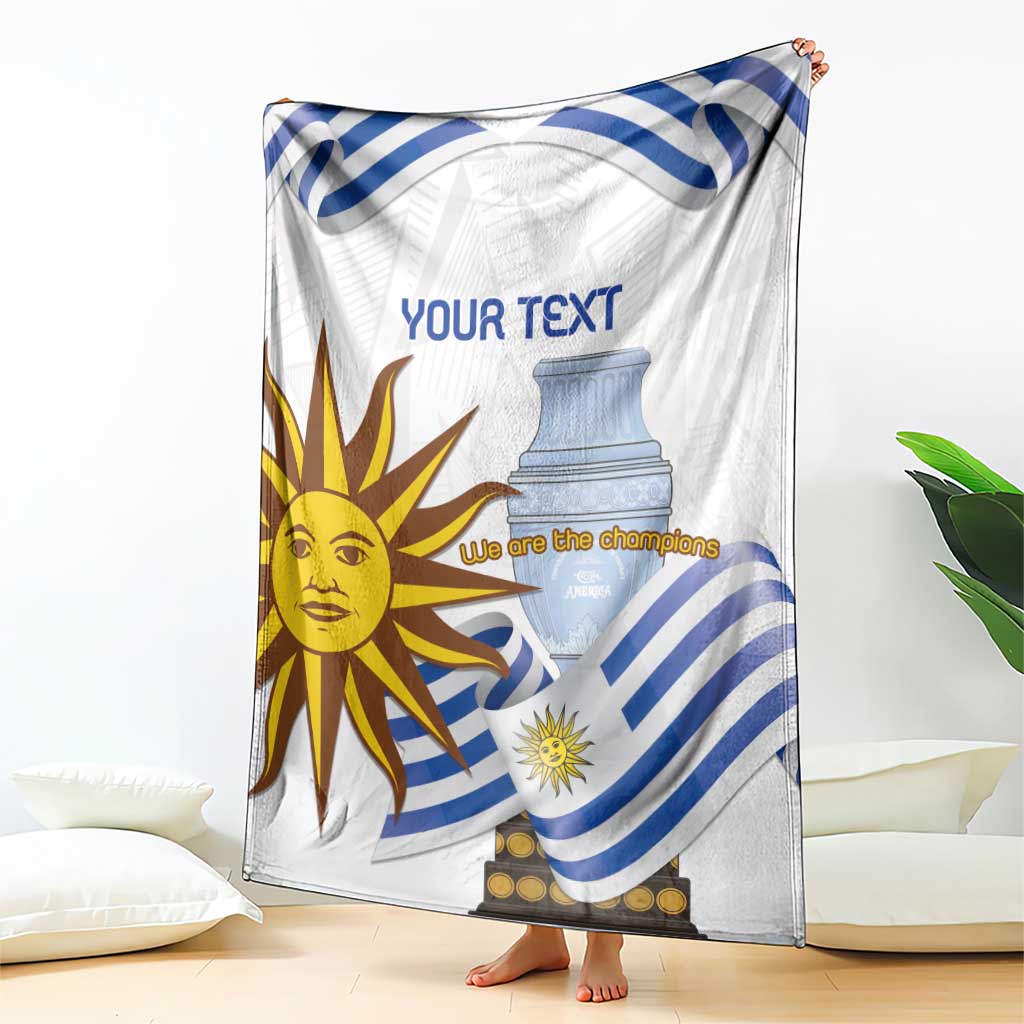Custom Uruguay La Celeste Football Champions Blanket Glory To The Sky Blue