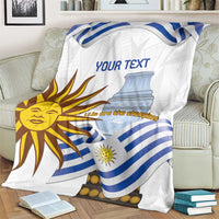 Custom Uruguay La Celeste Football Champions Blanket Glory To The Sky Blue