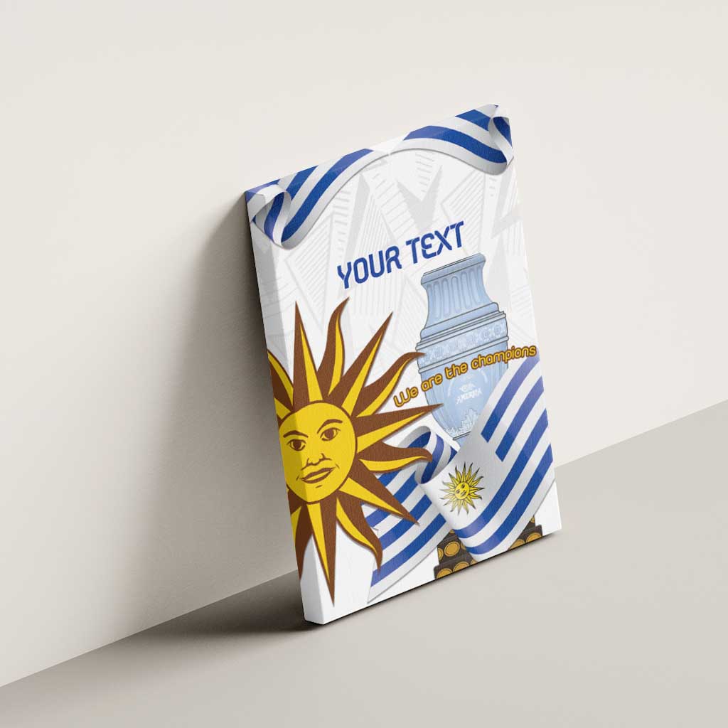 Custom Uruguay La Celeste Football Champions Canvas Wall Art Glory To The Sky Blue LT9 - Wonder Print Shop