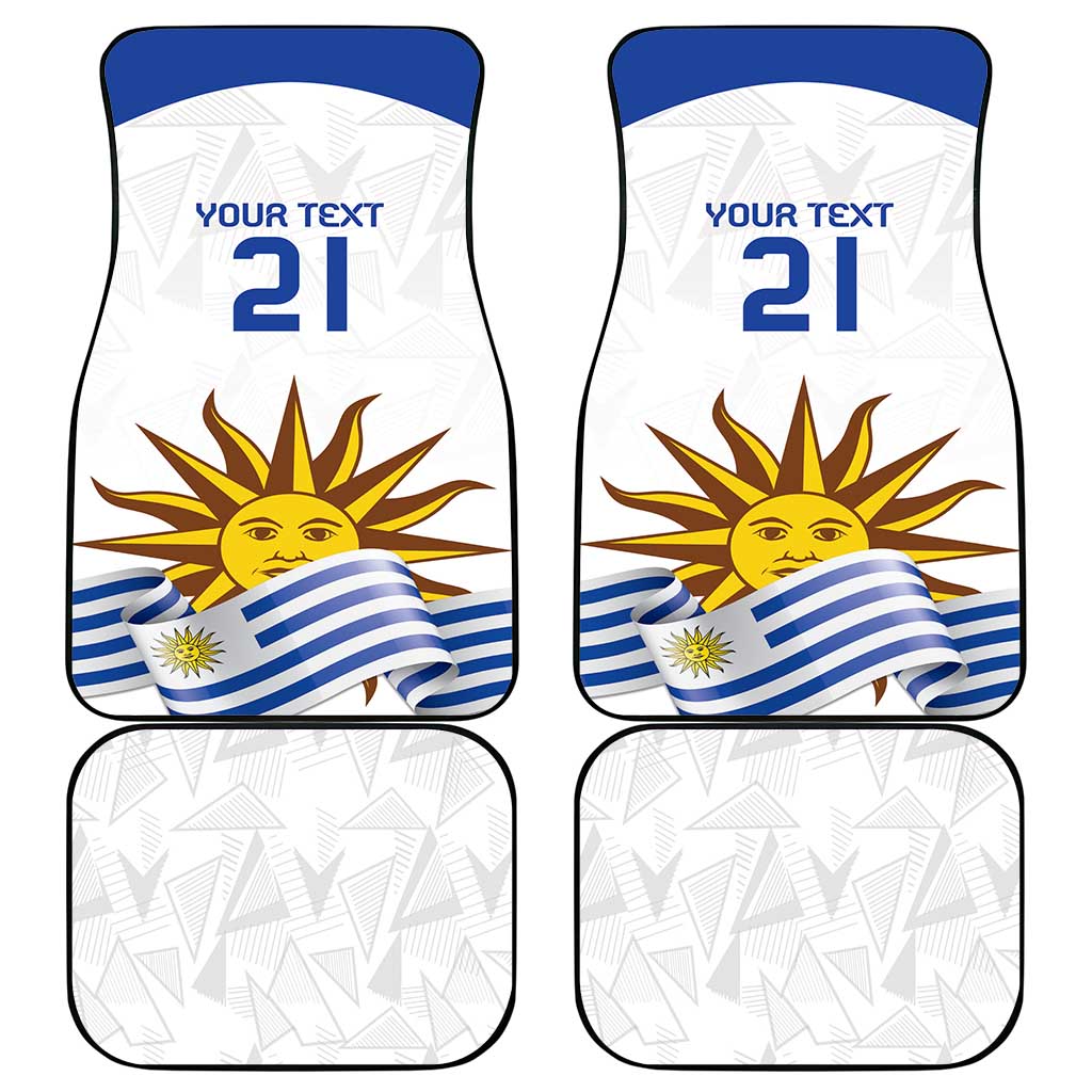 Custom Uruguay La Celeste Football Champions Car Mats Glory To The Sky Blue LT9 - Wonder Print Shop