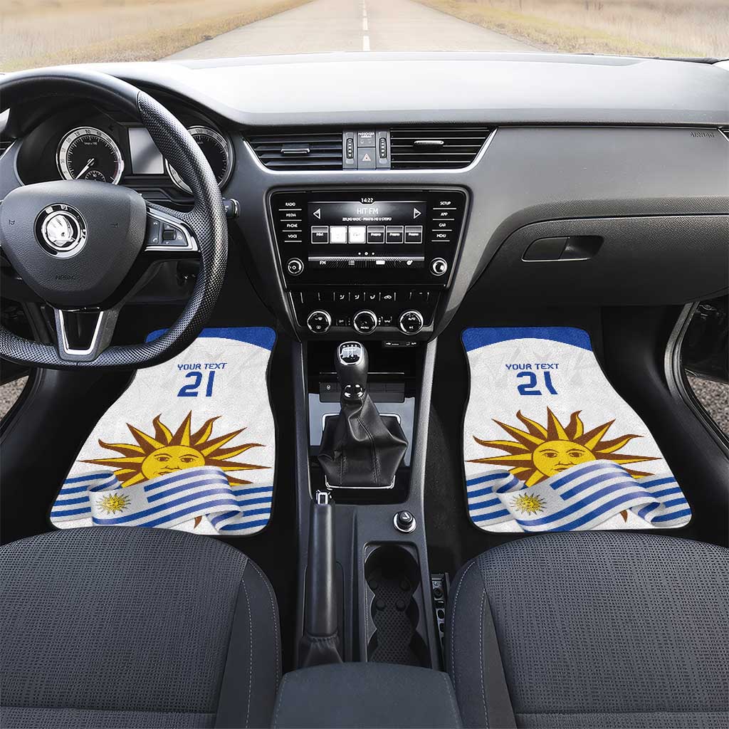Custom Uruguay La Celeste Football Champions Car Mats Glory To The Sky Blue LT9 - Wonder Print Shop