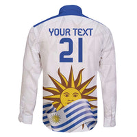 Custom Uruguay La Celeste Football Champions Family Matching Mermaid Dress and Hawaiian Shirt Glory To The Sky Blue LT9 - Wonder Print Shop