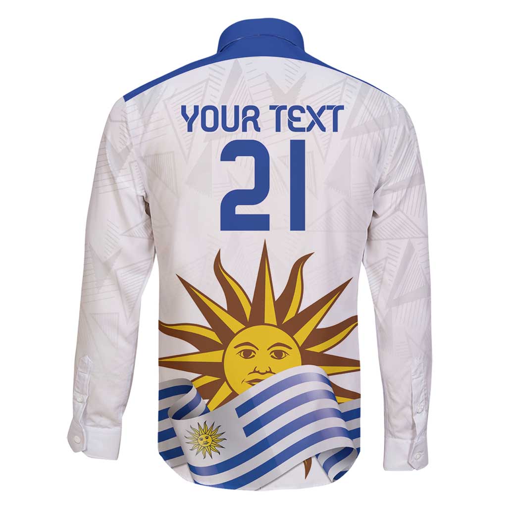 Custom Uruguay La Celeste Football Champions Family Matching Off Shoulder Maxi Dress and Hawaiian Shirt Glory To The Sky Blue LT9 - Wonder Print Shop