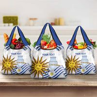 Custom Uruguay La Celeste Football Champions Grocery Bag Glory To The Sky Blue