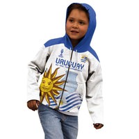 Custom Uruguay La Celeste Football Champions Kid Hoodie Glory To The Sky Blue - Wonder Print Shop