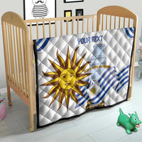 Custom Uruguay La Celeste Football Champions Quilt Glory To The Sky Blue - Wonder Print Shop