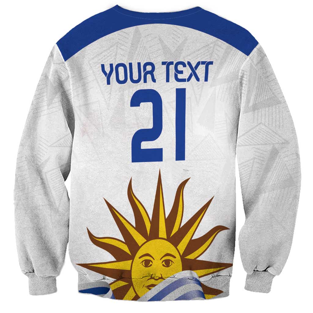 Custom Uruguay La Celeste Football Champions Sweatshirt Glory To The Sky Blue - Wonder Print Shop