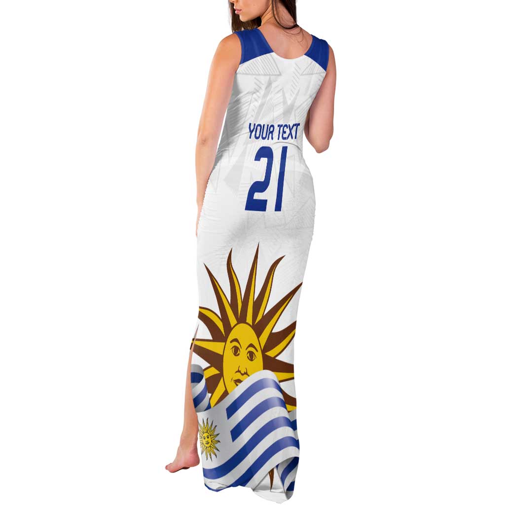 Custom Uruguay La Celeste Football Champions Tank Maxi Dress Glory To The Sky Blue - Wonder Print Shop