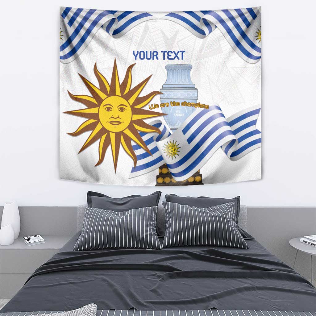 Custom Uruguay La Celeste Football Champions Tapestry Glory To The Sky Blue - Wonder Print Shop