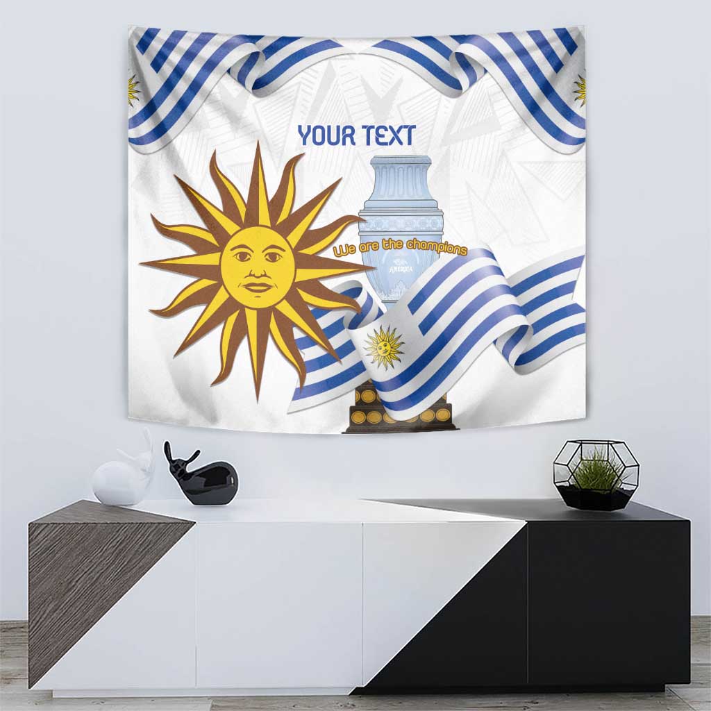 Custom Uruguay La Celeste Football Champions Tapestry Glory To The Sky Blue - Wonder Print Shop
