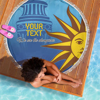 Custom Uruguay La Celeste Football Beach Blanket Go Champions 2024 LT9 - Wonder Print Shop