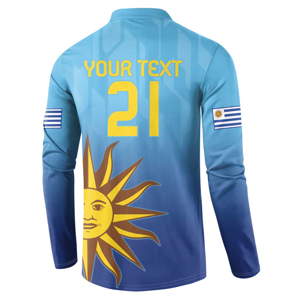 Custom Uruguay La Celeste Football Button Sweatshirt Go Champions 2024 LT9 - Wonder Print Shop