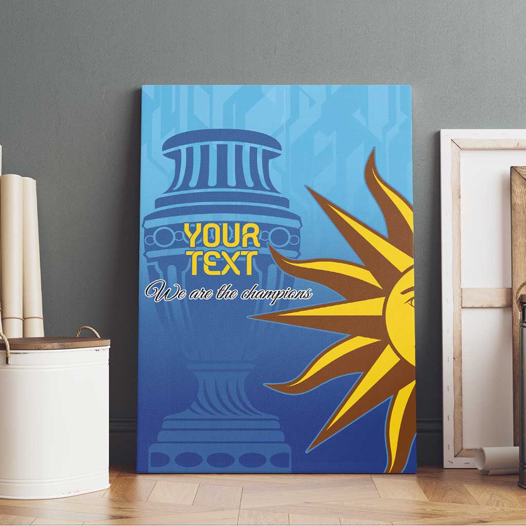Custom Uruguay La Celeste Football Canvas Wall Art Go Champions 2024 LT9 - Wonder Print Shop
